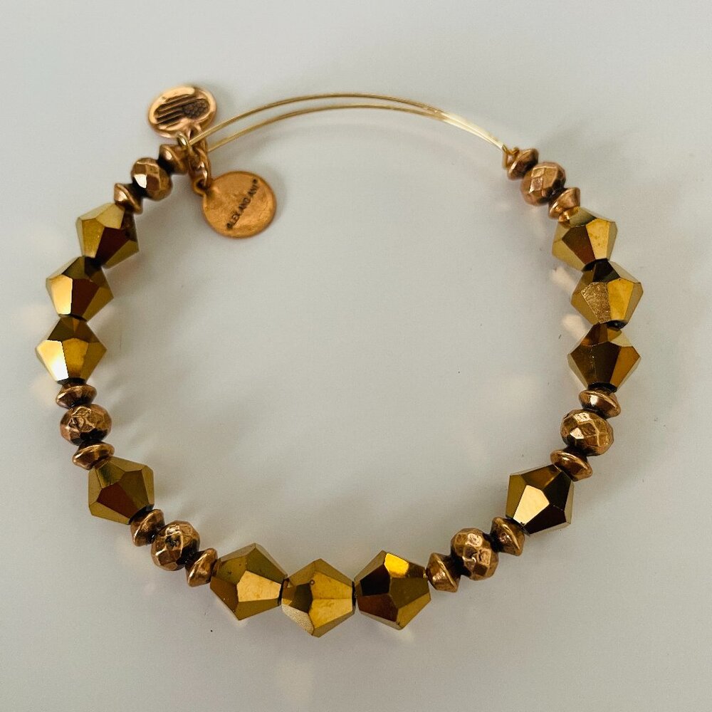 Alex and Ani Gold Bead Bangle